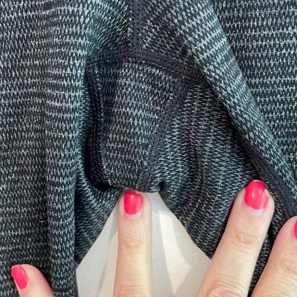 Prana Birdeye Caraway Spacedye Gray Black Leggings medium - Picture 4 of 10